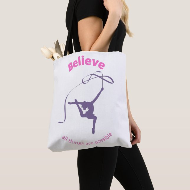 Tote Bag Croyez Que Toutes Les Choses Sont Possibles Gymnas (De près)