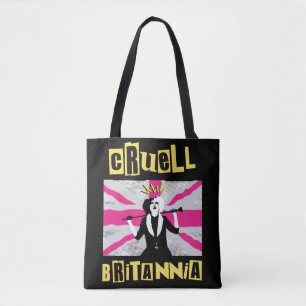 Tote Bag Cruella  Cruell Britannia Flag Pop Art
