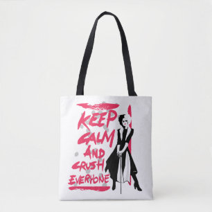 Tote Bag Cruella Restez calme et écrasez tout le monde