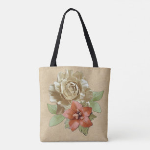 Tote Bag Cuir et velours