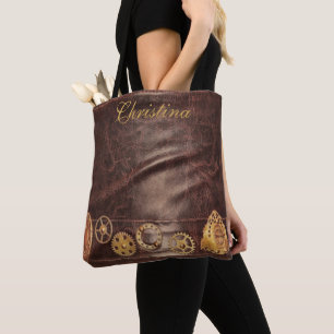Tote Bag Cuir vintage personnalisé