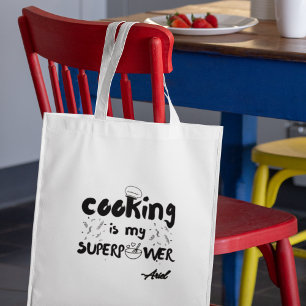 Tote Bag Cuisine personnalisée est mon cadeau super-puissan