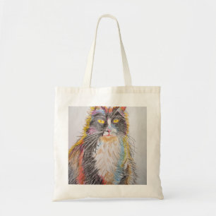 Tote Bag Cuisine Tuxedo Cat Dessin d'art Chats
