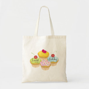 Tote Bag Cupcakes d'anniversaire