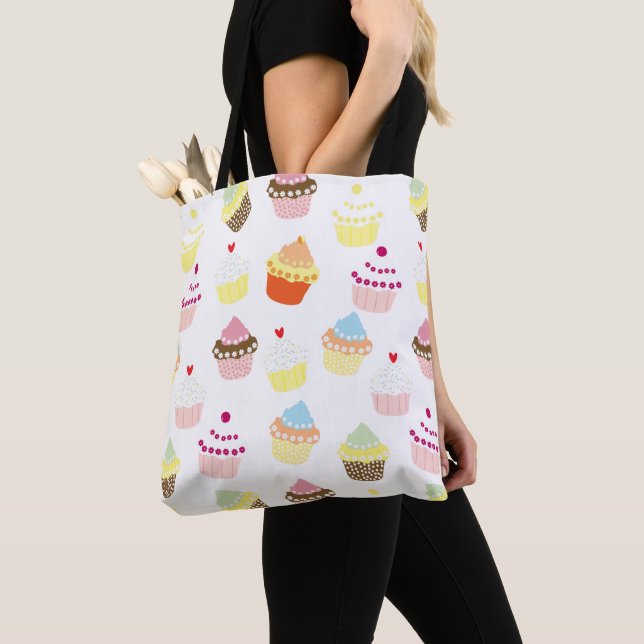 Tote Bag Cupcakes Delicious Decorated Birthday (De près)