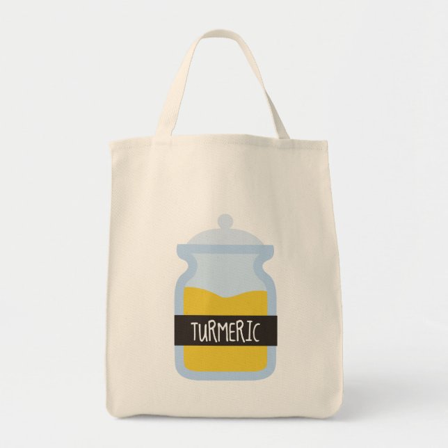 Tote Bag Curcuma épice jaune (Devant)