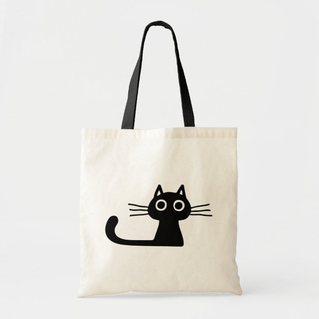 Tote Bag Curieux Chat Kitty Chat Kitten Fun Animal Art (Devant)