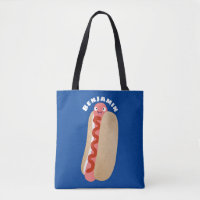 Curieux hot dog Weiner dessin animé