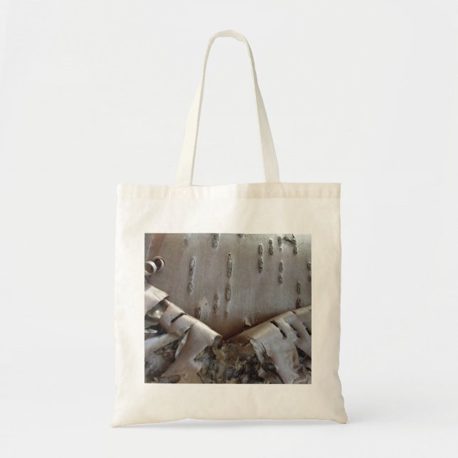 Tote Bag Curly Birch Bark Tree Rustic (Devant)