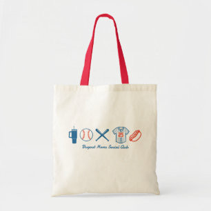 Tote Bag Custom Baseball Maman mignonne Softball Mama