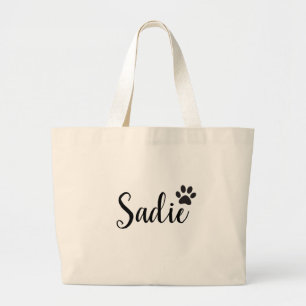  Tote Bag, Custom dog mom Gift, Personalized Pet B