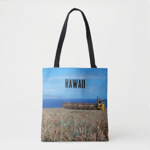 Tote Bag Custom Hawaii Pineappy Farm Ocean View Fourre-tout