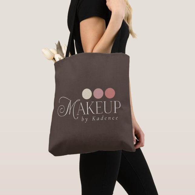 Tote Bag Custom Logo Branded Makeup Artist (De près)