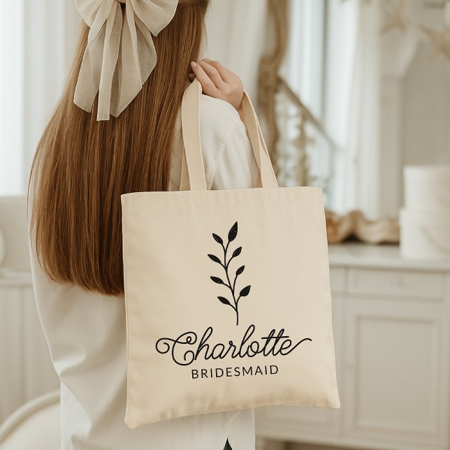 Tote Bag Custom Name Bag Gift Bridesmaids & Bride Squad (bride tote bag, personalized bride gift, custom name tote, bachelorette party tote,)
