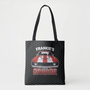 Tote Bag Custom NAME Classic American Muscle Garage