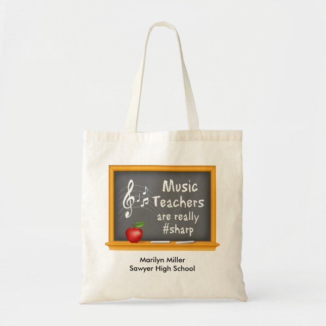 Tote Bag Customisez vos professeurs de musique (Devant)