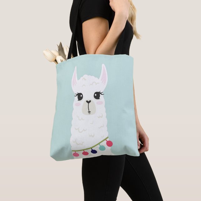 Tote Bag Cute Alpaca (De près)