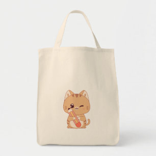 TOTE BAG CUTE CAT STUDENT CATS AMATEURS DE CONCEPTION