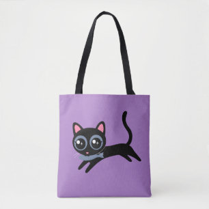 Tote Bag Cute chat Kitty avec du poisson