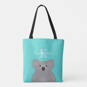 Tote Bag Cute Cudely Australia Baby Koala Oear Monogramme