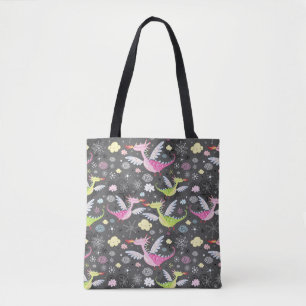 Tote Bag Cute Dragons Magiques