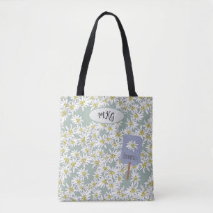 Tote Bag Cute Edelweiss Son de la musique Alpes Botanique