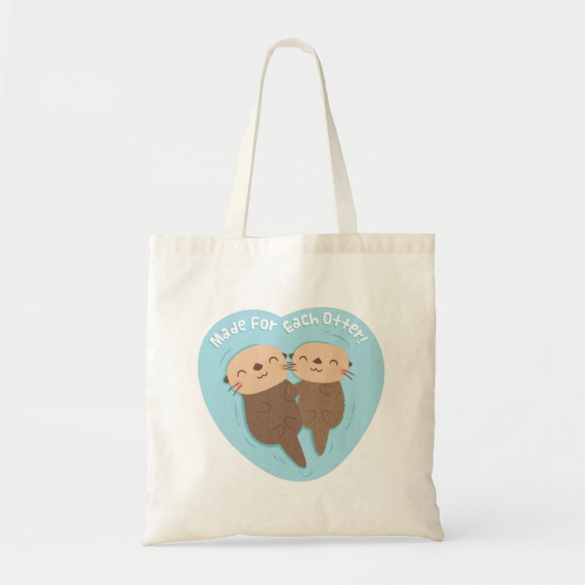 Tote Bag Cute Fabriqué Pour Chaque Pun D'Amour Du Coeur De  (Devant)