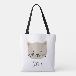 Tote Bag Cute face de chat Whimsical