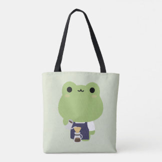 Tote Bag Cute Frog Barista