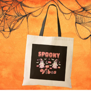 Tote Bag Cute Ghosts Retro Halloween