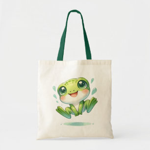 Tote Bag Cute Grenouille verte