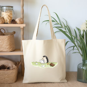 Tote Bag Cute Hérisson animal avec la couleur de l'ordinate