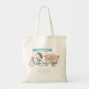 Tote Bag Cute Hérisson et Baby shower Floral cultivé locale