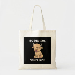 Tote Bag Cute Highland Vache Spirit Animal Vache Cadeau Mes