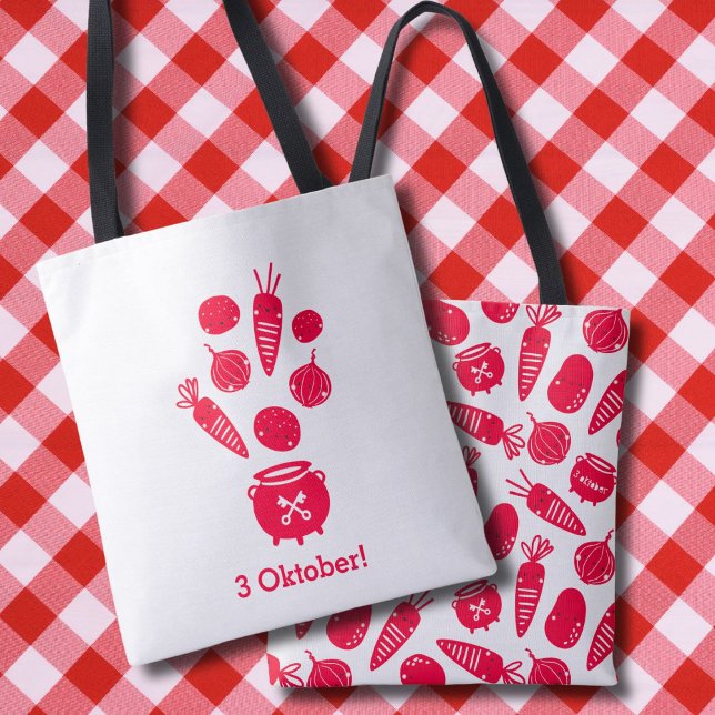 Tote Bag Cute Hutspot 3 Oktober Leidens ontzet rood avec (Créateur téléchargé)