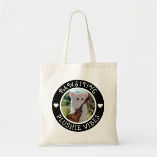 Tote Bag Cute Kawaii Élégante Vibes Plushie Pawsitive Photo