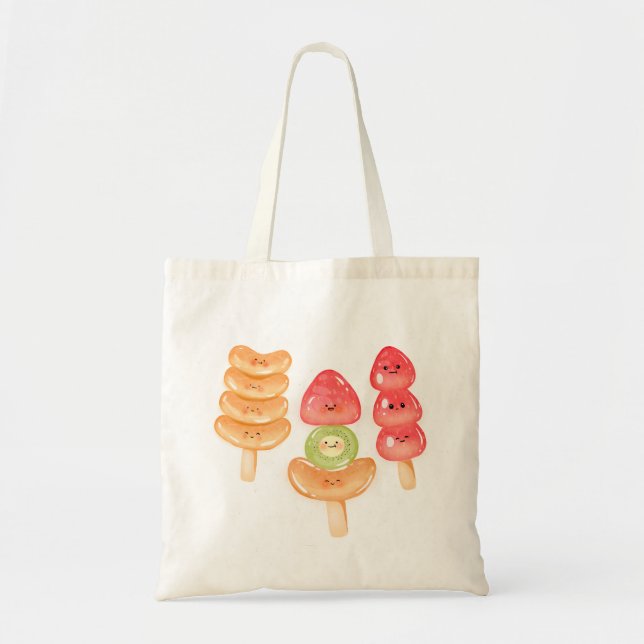 Tote Bag Cute Kawaii Hand-drawn Tanghulu (Devant)