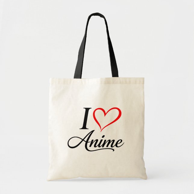 Tote Bag  Cute Kawaii Heart Anime (Devant)