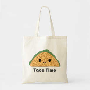 Tote Bag Cute Kawaii Taco Time Taco