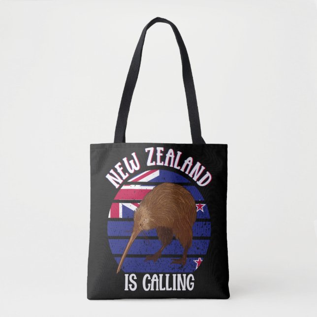 Tote Bag Cute Kiwi Bird New Zealand Travel (Devant)