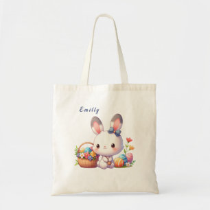 Tote Bag Cute lapin de Pâques personnalisé