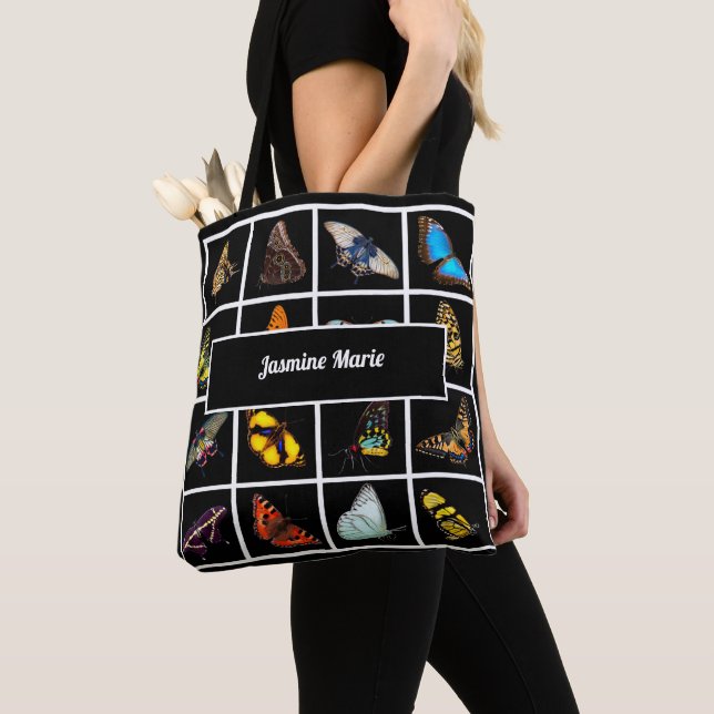 Tote Bag Cute Modern Photography Butterfly Ajouter un nom (De près)