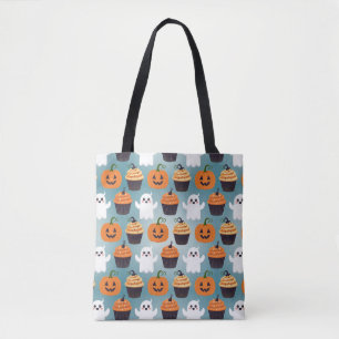 Tote Bag Cute Motif Halloween   Citrouilles, Fantômes, Cupc