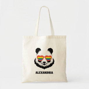 Tote Bag Cute Ours Panda   Arc en ciel   LGBTQ