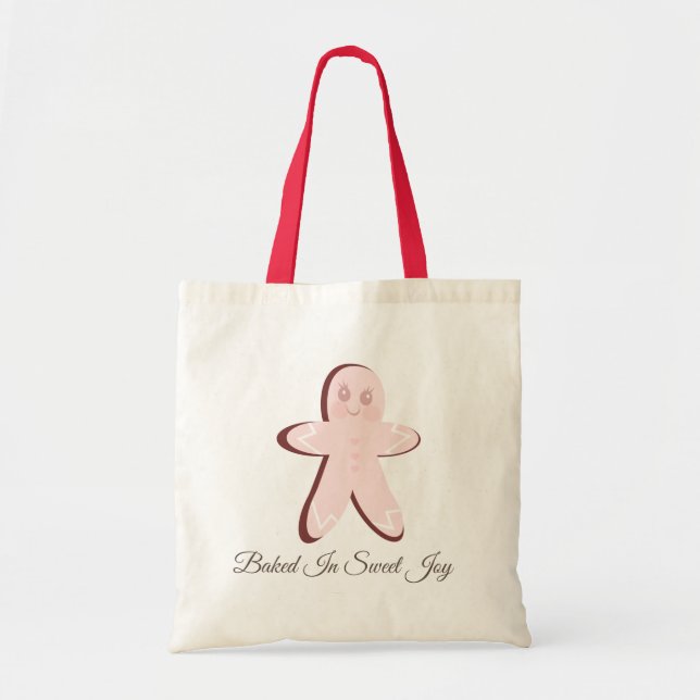 Tote Bag Cute Pain D'Épices Rose Cuit Dans Joie Douce (Devant)