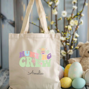 Tote Bag Cute Pastel Chasse à l'équipage de Pâques Chasse a