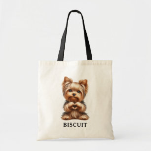 Tote Bag Cute Pet Yorkie Créer des cordes de coeur Personna