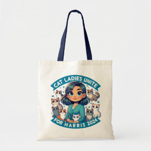 Tote Bag Cute Profession féministe Enfant Chat Lady Harris