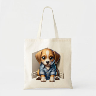 Tote Bag Cute Puppy triste humeur