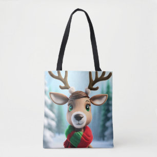 Tote Bag Cute Reindeer